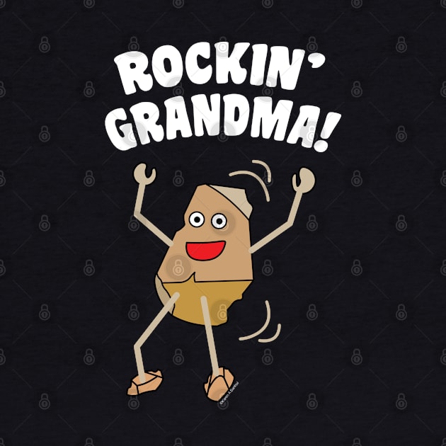 Rockin' Grandma White Text by Barthol Graphics